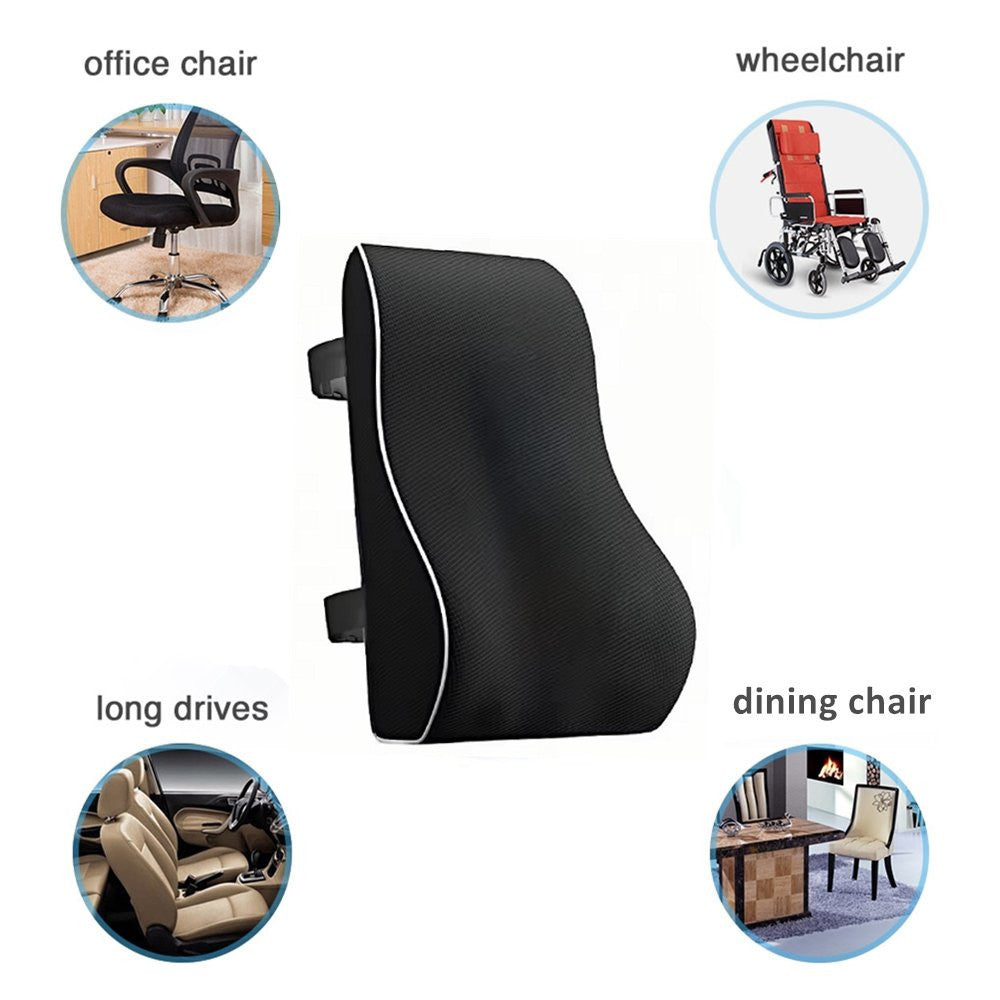 Ergonomic Memory Foam Lumbar Support Cushion