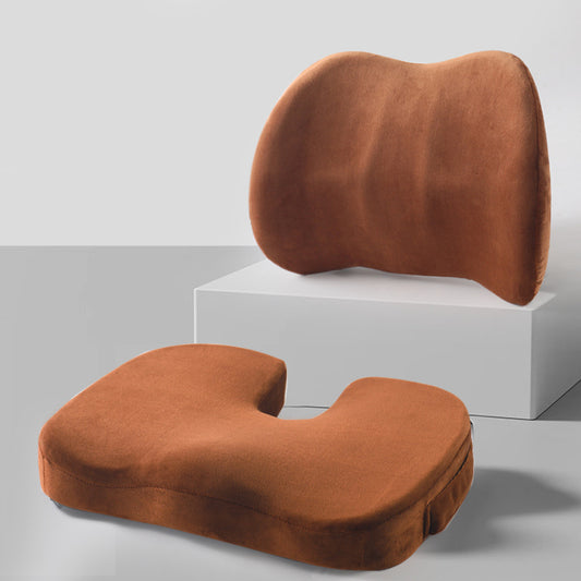 Ergonomic Memory Foam Lumbar Support Cushion Set