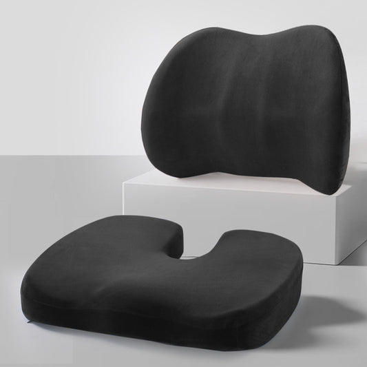Ergonomic Memory Foam Lumbar Support Cushion Set