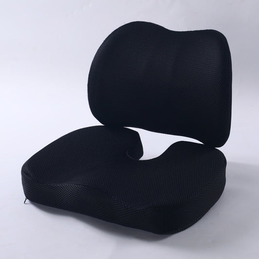 Ergonomic Memory Foam Lumbar Support Cushion Set
