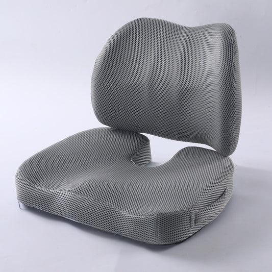 Ergonomic Memory Foam Lumbar Support Cushion Set