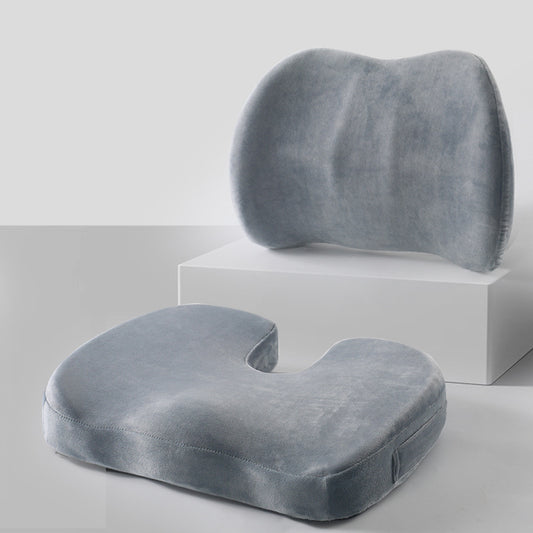 Ergonomic Memory Foam Lumbar Support Cushion Set