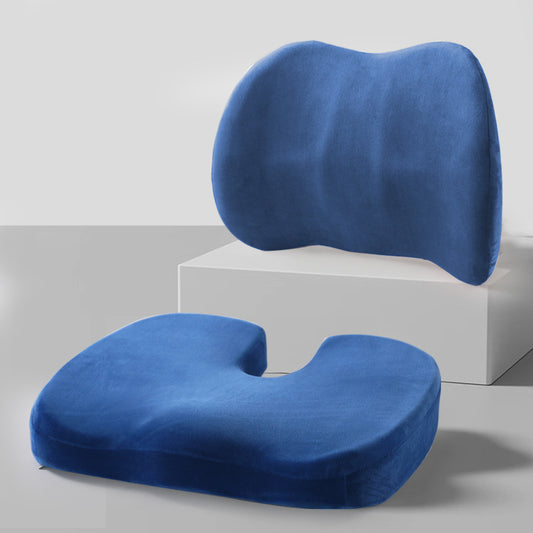 Ergonomic Memory Foam Lumbar Support Cushion Set