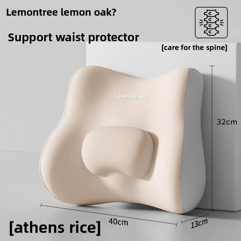 Ergonomic Memory Foam Lumbar Support Pillow