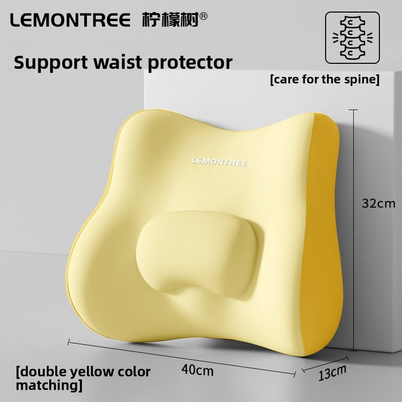 Ergonomic Memory Foam Lumbar Support Pillow