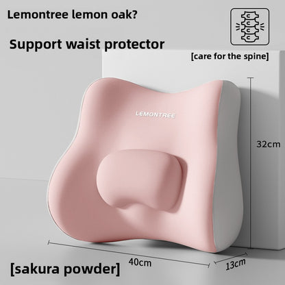 Ergonomic Memory Foam Lumbar Support Pillow
