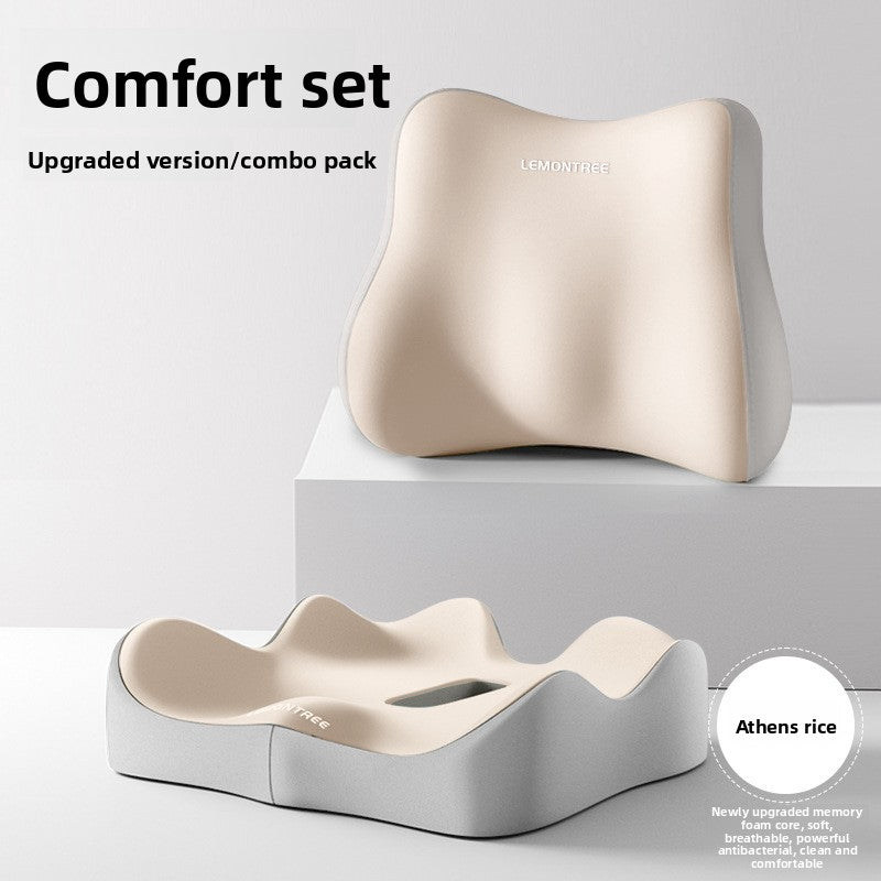 Ergonomic Memory Foam Lumbar Support Pillow