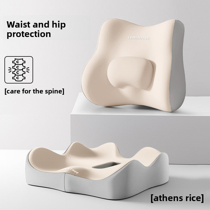 Ergonomic Memory Foam Lumbar Support Pillow