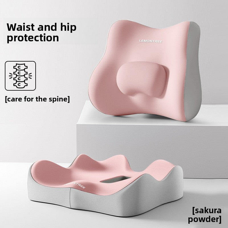 Ergonomic Memory Foam Lumbar Support Pillow