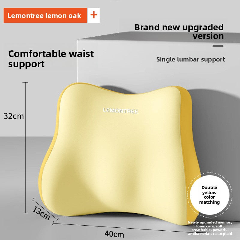 Ergonomic Memory Foam Lumbar Support Pillow