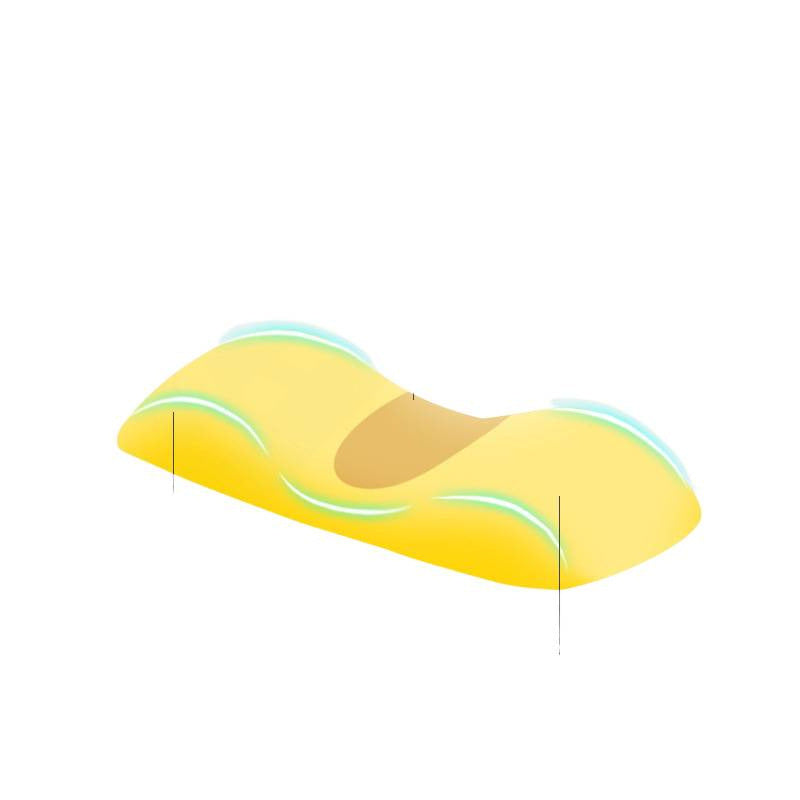 Ergonomic Memory Foam Lumbar Support Pillow