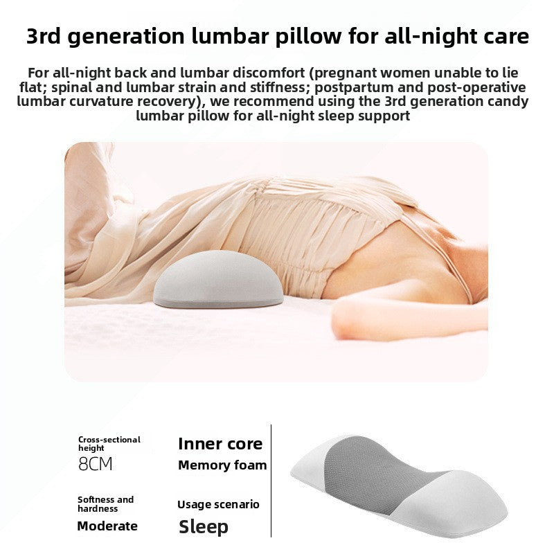 Ergonomic Memory Foam Lumbar Support Pillow