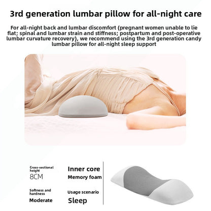 Ergonomic Memory Foam Lumbar Support Pillow