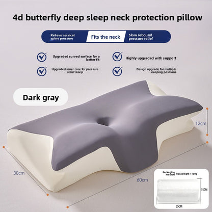 Ergonomic Memory Foam Neck Support Pillow