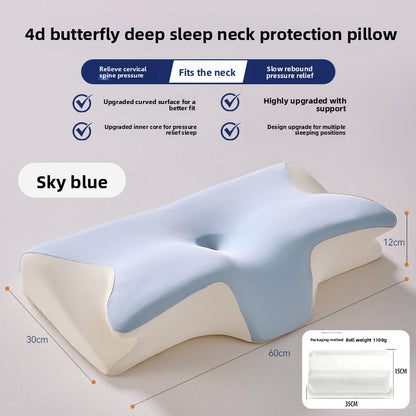Ergonomic Memory Foam Neck Support Pillow