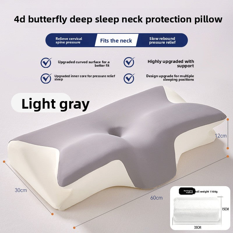 Ergonomic Memory Foam Neck Support Pillow