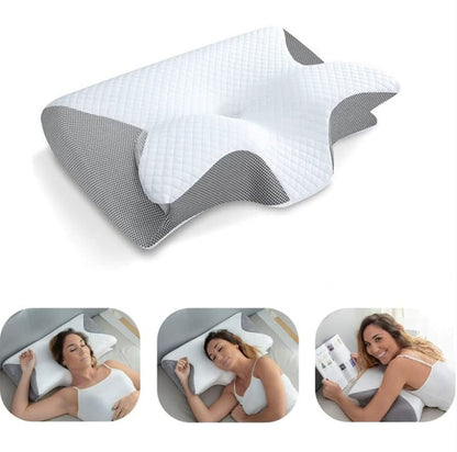 Ergonomic Memory Foam Neck Support Pillow