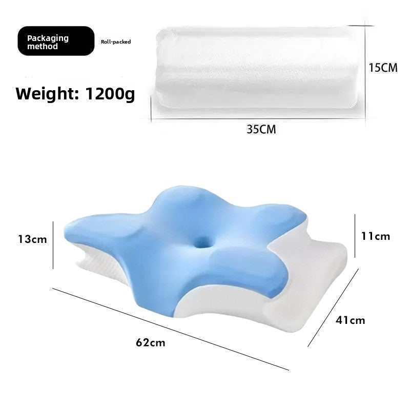 Ergonomic Memory Foam Neck Support Pillow