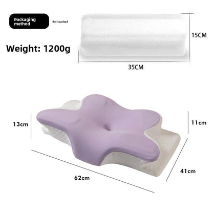 Ergonomic Memory Foam Neck Support Pillow