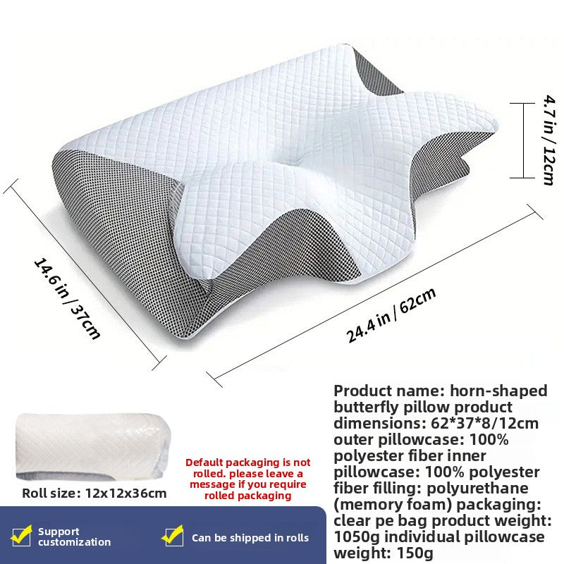 Ergonomic Memory Foam Neck Support Pillow