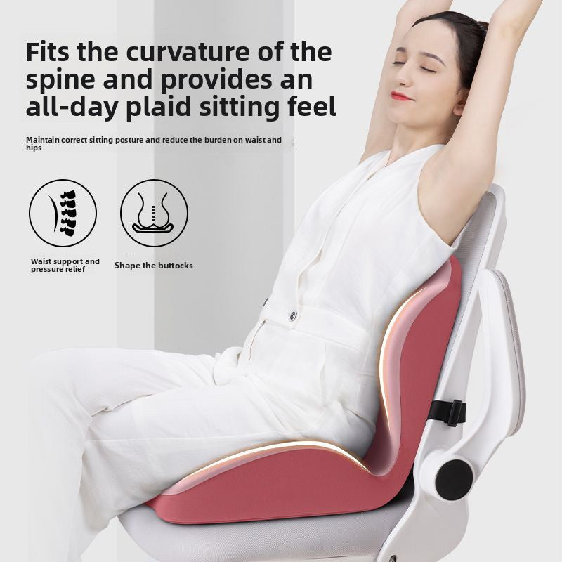 Ergonomic Memory Foam Seat Cushion with Lumbar Support