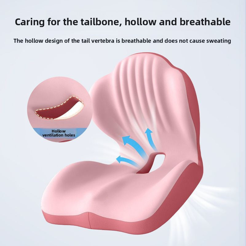 Ergonomic Memory Foam Seat Cushion with Lumbar Support