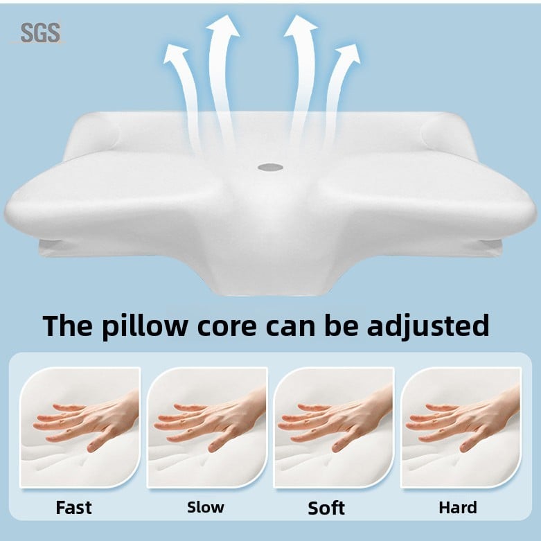 Ergonomic memory pillow