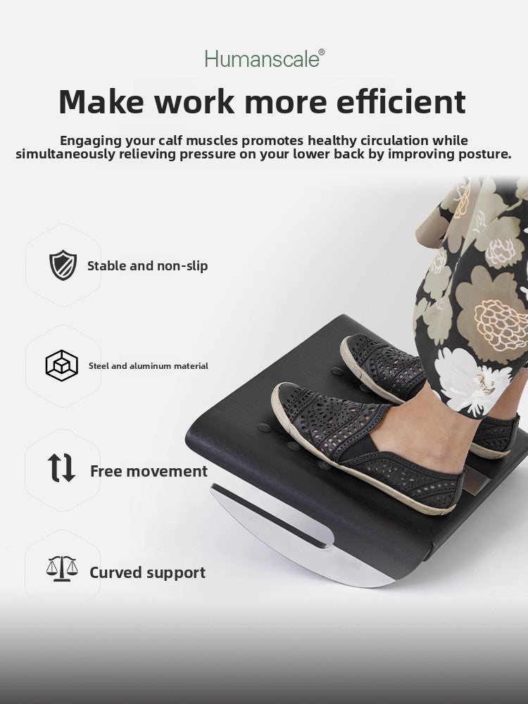 Ergonomic Office Footrest with Non-Slip Base