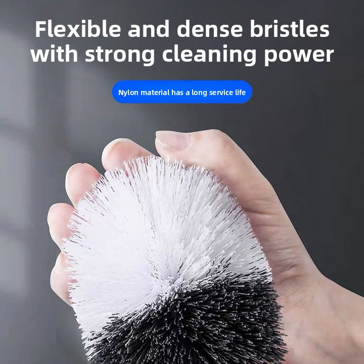 Ergonomic Toilet Cleaning Brush with Soft Bristles