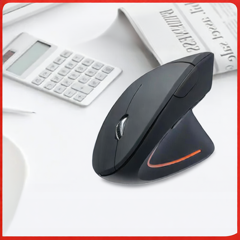 Ergonomic vertical wireless mouse