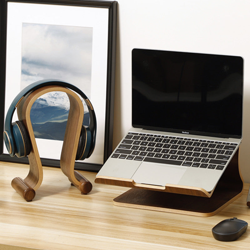 Ergonomic Wooden Desktop Riser Stand