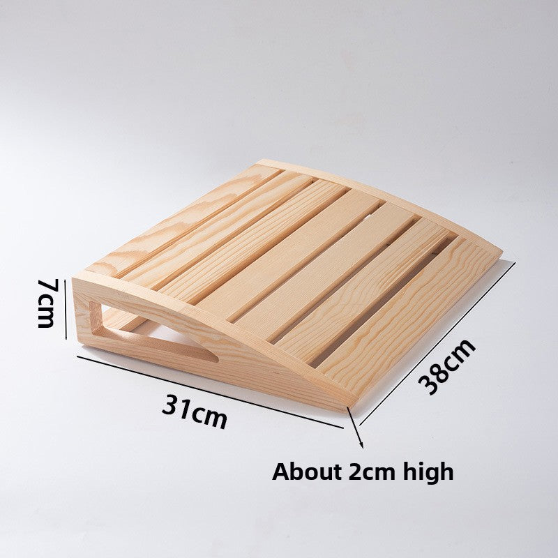 Ergonomic Wooden Sauna Backrest Pillow