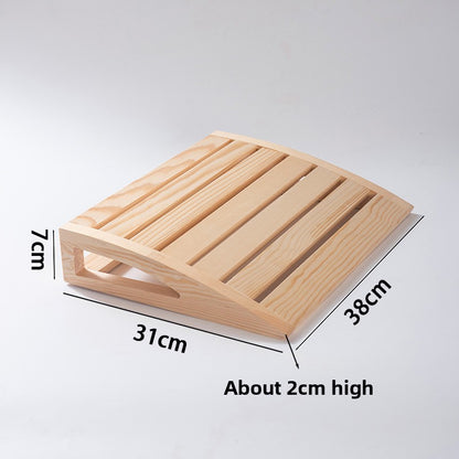 Ergonomic Wooden Sauna Backrest Pillow