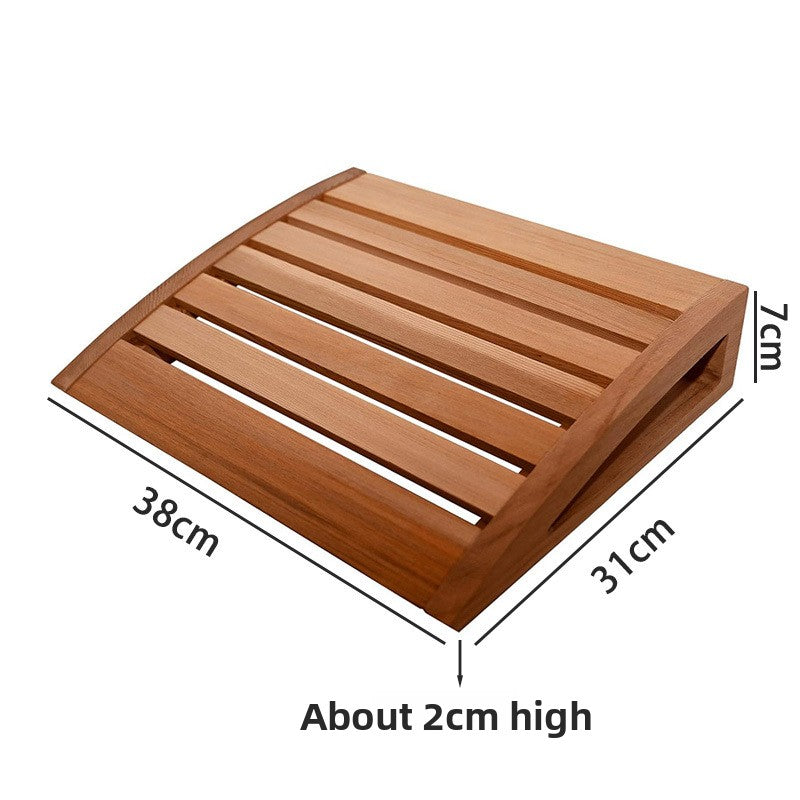 Ergonomic Wooden Sauna Backrest Pillow