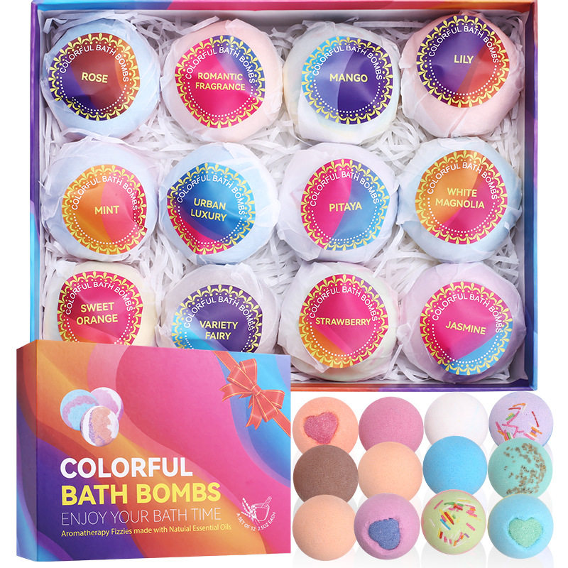 Essential oil explosion bath salt balls