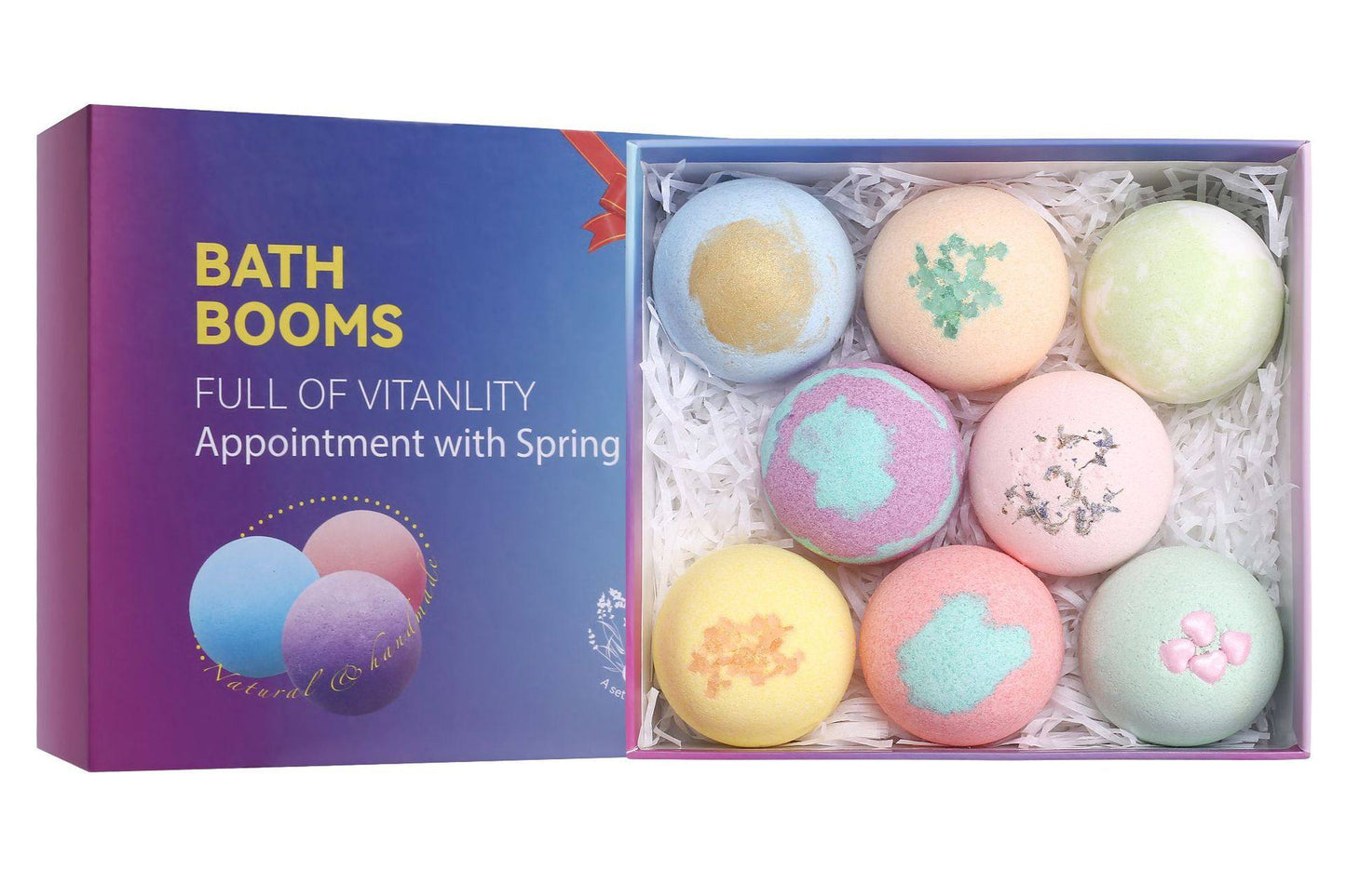 Essential oil explosion bath salt balls