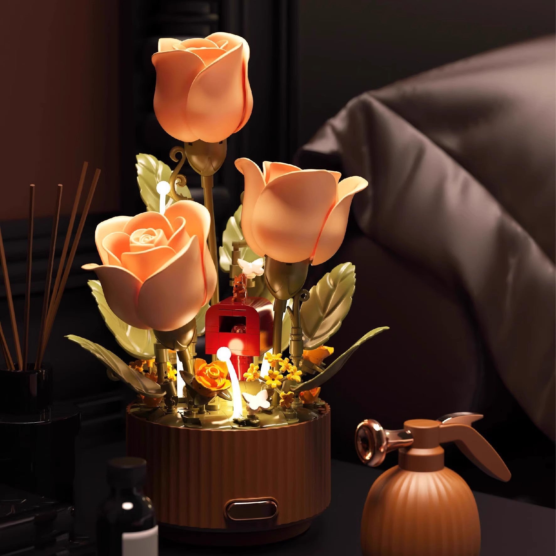 Eternal flower building blocks
