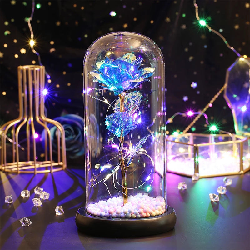 Eternal Flower Glass Cover Rose