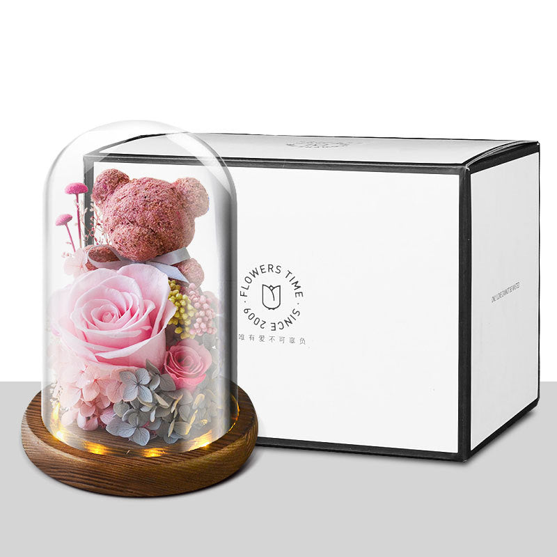 Eternal Flower Glass Dome