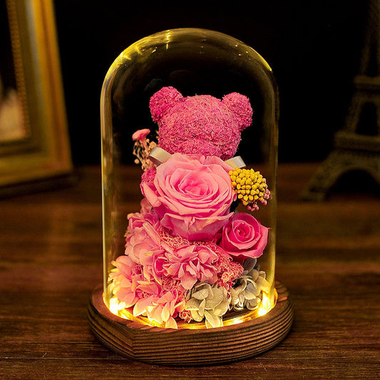 Eternal Flower Glass Dome