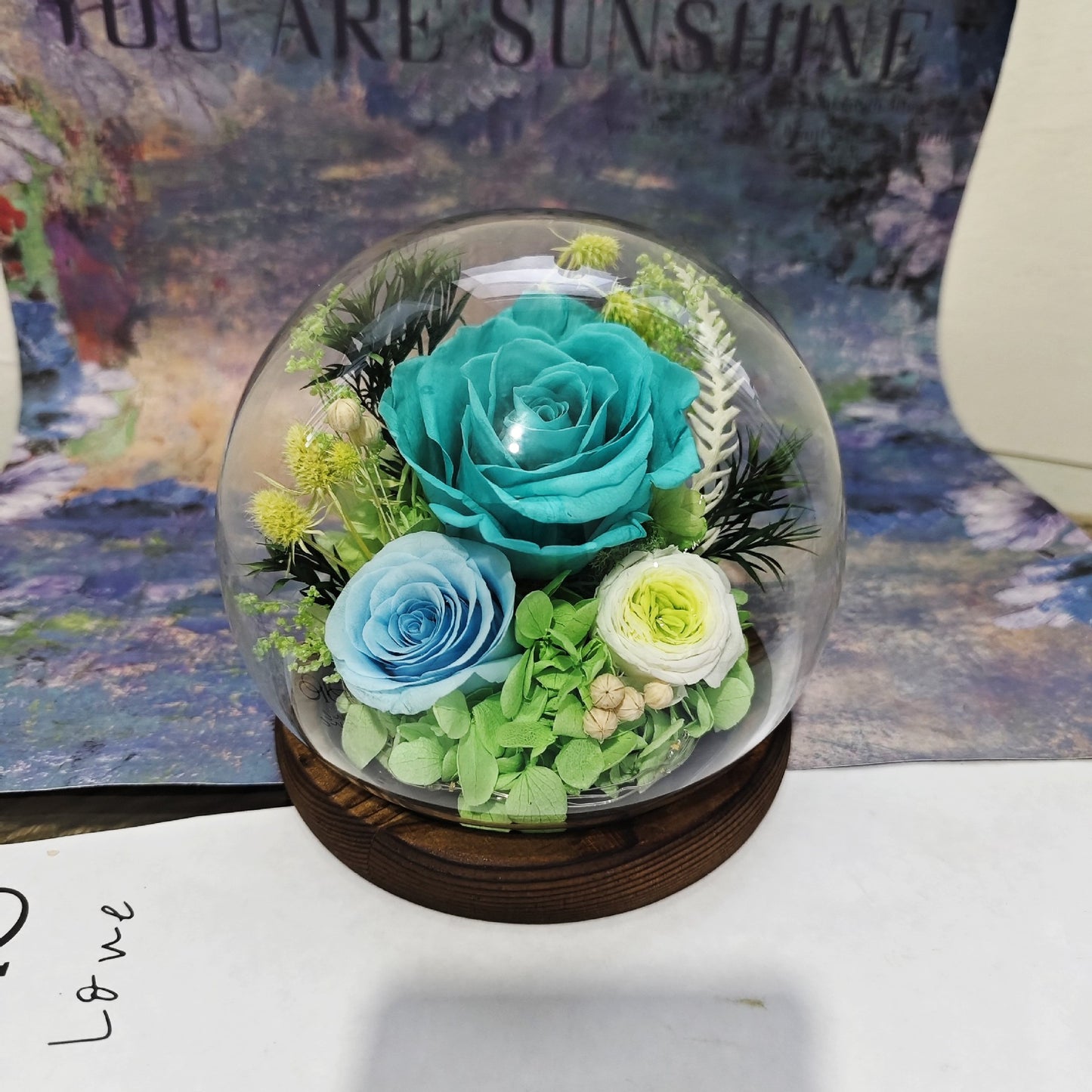 Eternal Flower Glass Dome Rose Gift