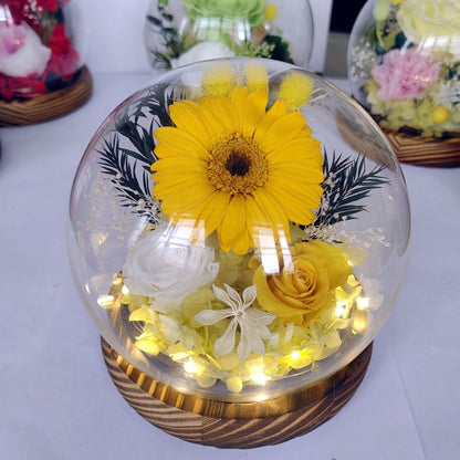 Eternal Flower Glass Dome Rose Gift