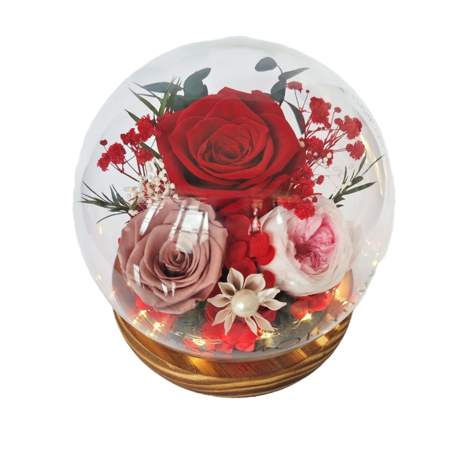 Eternal Flower Glass Dome Rose Gift