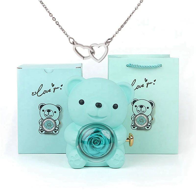 Eternal Flower Hug Bear