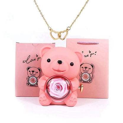 Eternal Flower Hug Bear