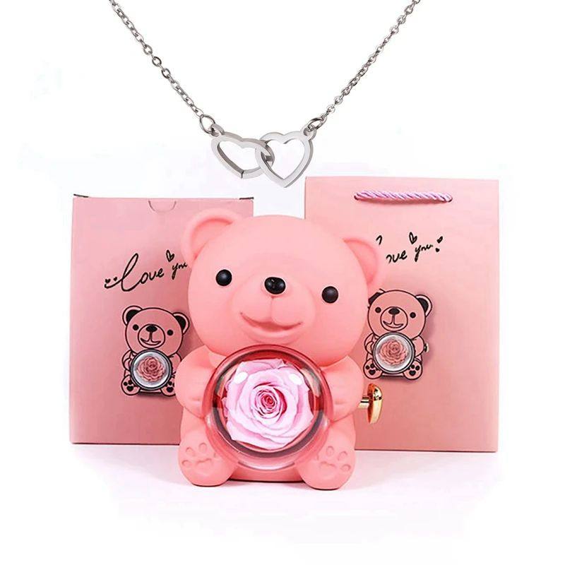 Eternal Flower Hug Bear