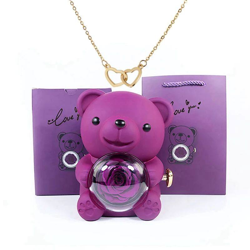Eternal Flower Hug Bear