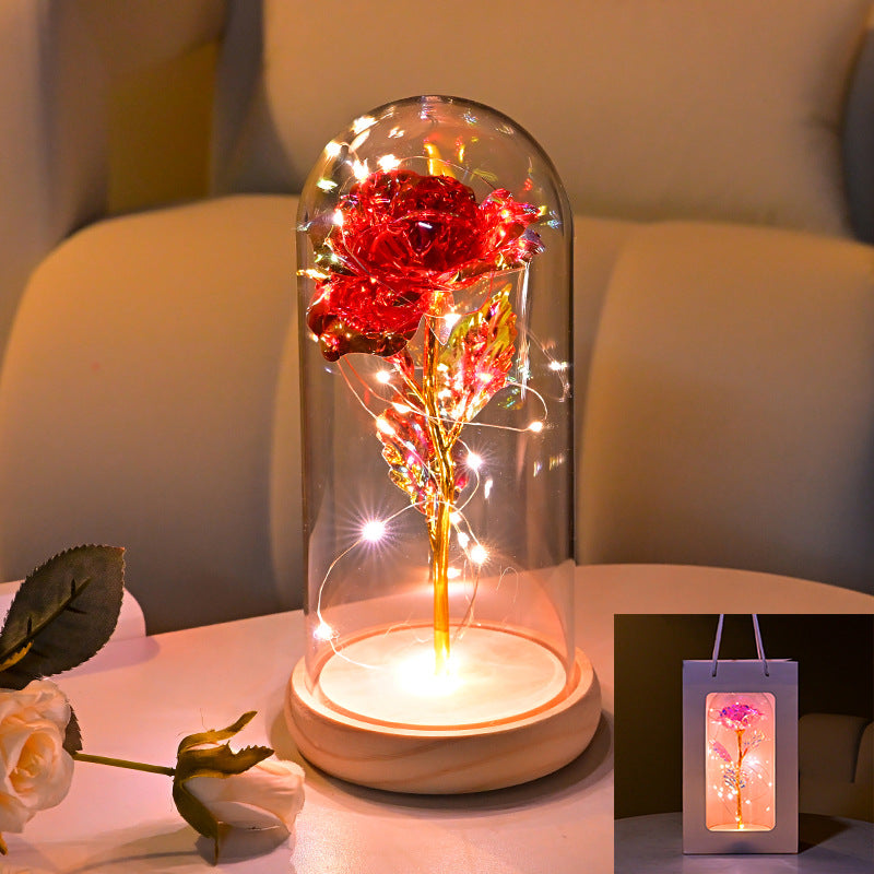 Eternal Flower Rose Gold Night Light