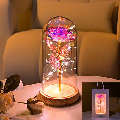 Eternal Flower Rose Gold Night Light