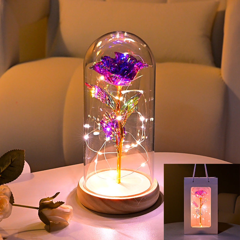 Eternal Flower Rose Gold Night Light